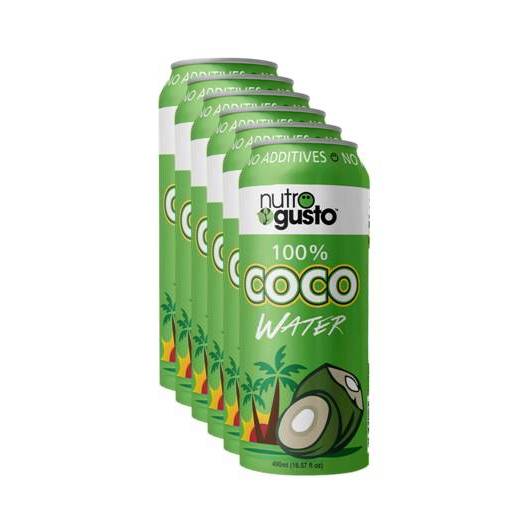 NutroGusto Coconut Water 490ml - 6 Pack