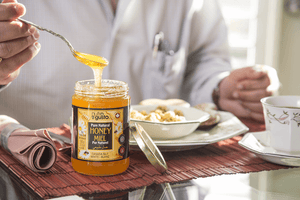 Pure Natural Honey With Breakfast