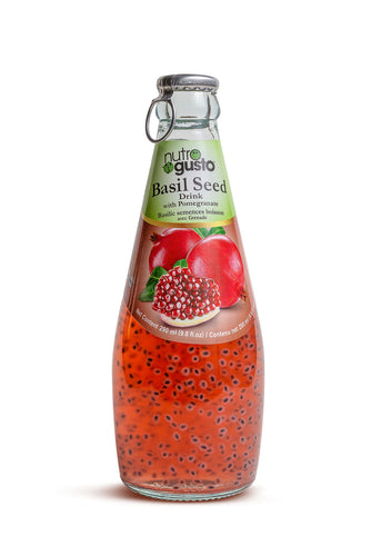 NutroGusto Basil Seed Drink with Pomegranate 290ml