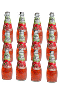 NutroGusto Basil Seed Drink with Pomegranate 290ml - 12 pack