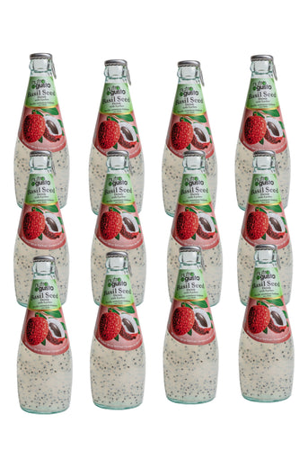 NutroGusto Basil Seed Drink with Lychee 290ml - 12 pack